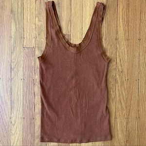 Free People Intimately Tank Rust/Terra Cotta Small